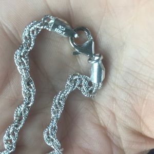 Blue Nile Jewelry - 7.5” 9.25 Sterling Silver Braid Chain bracelet Blue Nile Jewelry - 7.5” 9.25 Sterling Silver Braid Chain bracelet